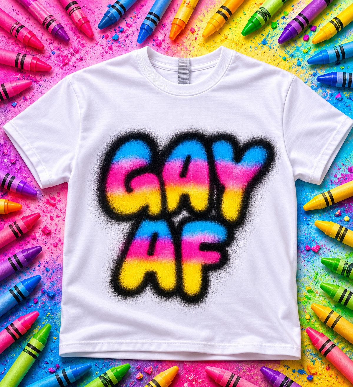 Gay AF Airbrush Tee