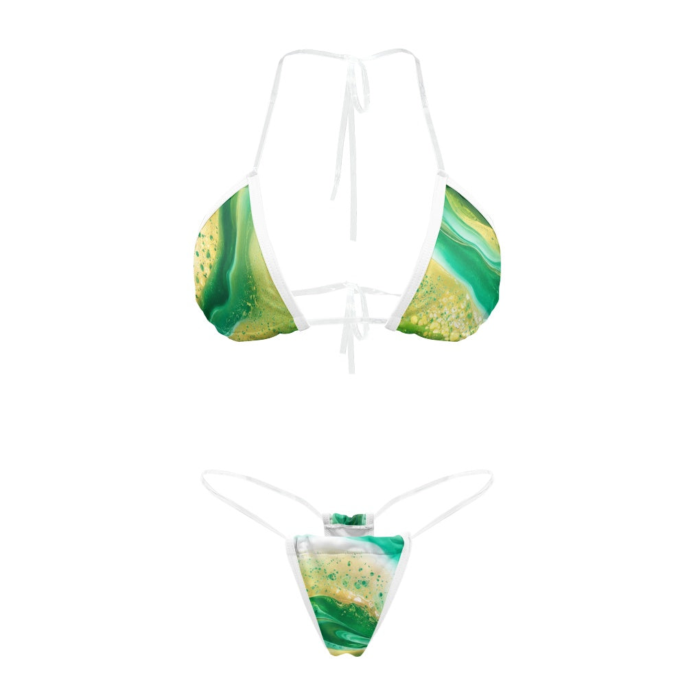 Melted Mint Mirage String bikini